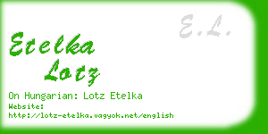 etelka lotz business card